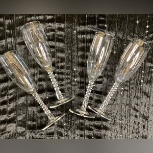 Angelique or Fleury Champagne Glasses - Set Of 4